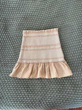 the impeccable pig smocked strapless top